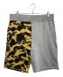 A BATHING APE（アベイシングエイプ）の古着「1ST CAMO BACK SHARK SWEAT SHORT」｜グレー×ベージュ