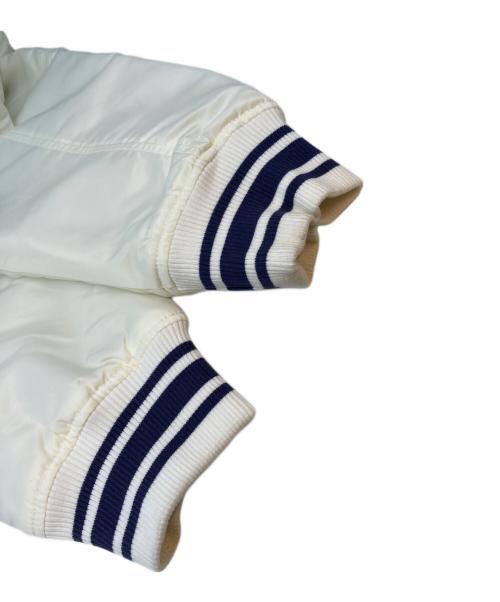 BAPESTA（ベイプスタ）BAPESTA (ベイプスタ) VARSITY JACKET ホワイト×ネイビー サイズ:SIZE XXLの古着・服飾アイテム