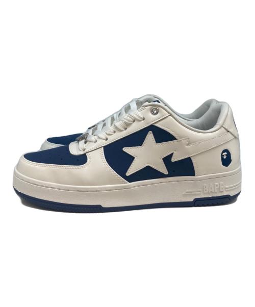 A BATHING APE（アベイシングエイプ）A BATHING APE (アベイシングエイプ) BAPE STA #6 ホワイト×ネイビー サイズ:US10の古着・服飾アイテム