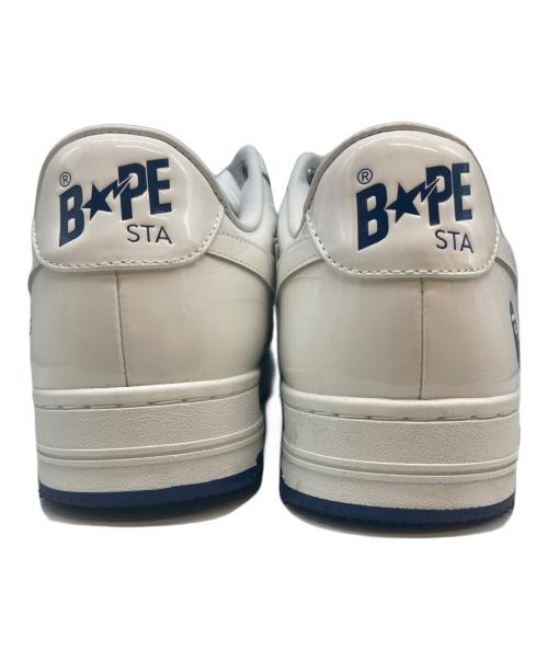 A BATHING APE（アベイシングエイプ）A BATHING APE (アベイシングエイプ) BAPE STA #6 ホワイト×ネイビー サイズ:US10の古着・服飾アイテム