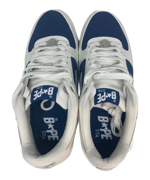 A BATHING APE（アベイシングエイプ）A BATHING APE (アベイシングエイプ) BAPE STA #6 ホワイト×ネイビー サイズ:US10の古着・服飾アイテム