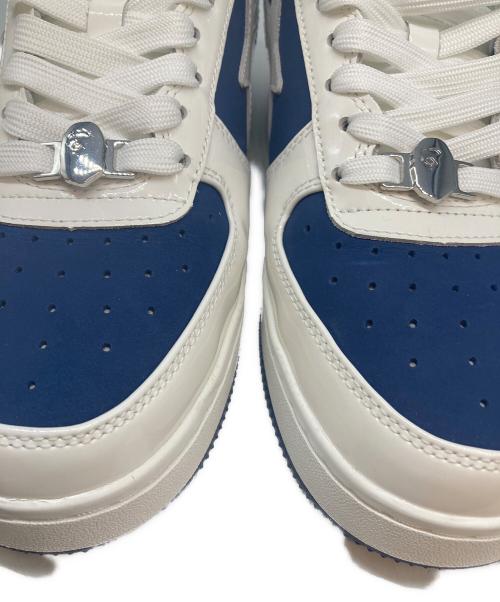 A BATHING APE（アベイシングエイプ）A BATHING APE (アベイシングエイプ) BAPE STA #6 ホワイト×ネイビー サイズ:US10の古着・服飾アイテム