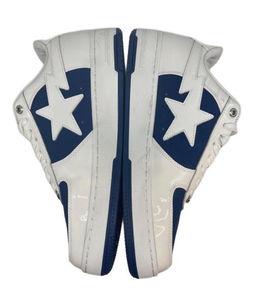 A BATHING APE（アベイシングエイプ）A BATHING APE (アベイシングエイプ) BAPE STA #6 ホワイト×ネイビー サイズ:US10の古着・服飾アイテム
