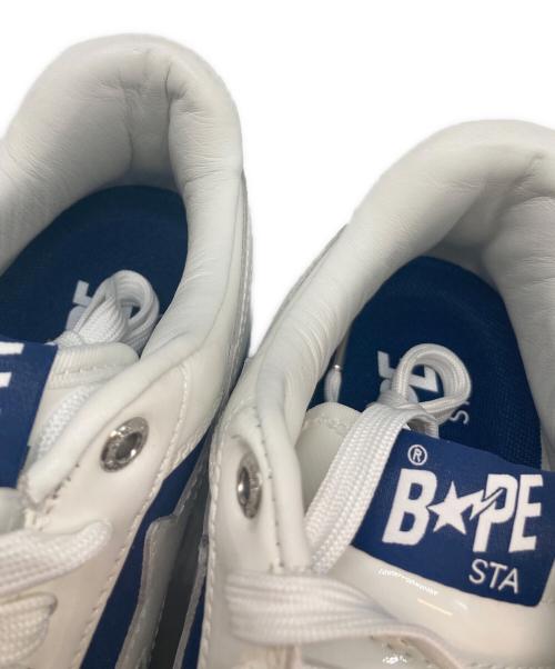 A BATHING APE（アベイシングエイプ）A BATHING APE (アベイシングエイプ) BAPE STA #6 ホワイト×ネイビー サイズ:US10の古着・服飾アイテム