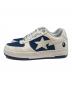 A BATHING APE (アベイシングエイプ) BAPE STA #6 ホワイト×ネイビー サイズ:US10：20000円