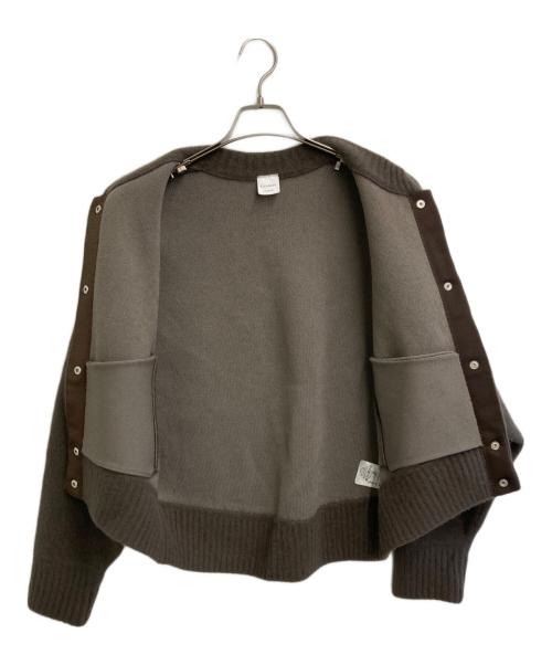 ELENDEEK（エレンディーク）ELENDEEK (エレンディーク) CNラクーン ミックス ブルゾン ブラウン サイズ:SIZE Freeの古着・服飾アイテム