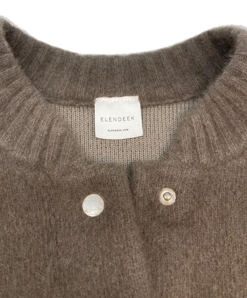 ELENDEEK（エレンディーク）ELENDEEK (エレンディーク) CNラクーン ミックス ブルゾン ブラウン サイズ:SIZE Freeの古着・服飾アイテム