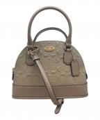 COACHコーチ）の古着「シグネチャー 2WAY ハンドバッグ」｜ベージュ