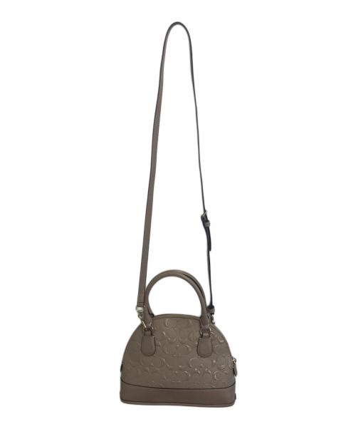 COACH（コーチ）COACH (コーチ) シグネチャー 2WAY ハンドバッグ ベージュの古着・服飾アイテム