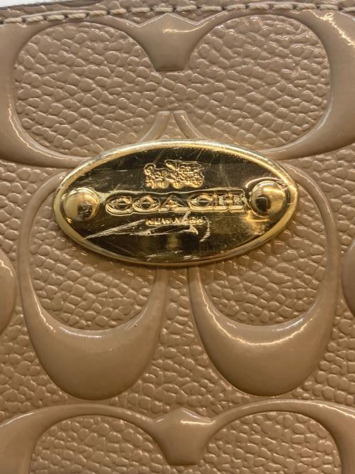 COACH（コーチ）COACH (コーチ) シグネチャー 2WAY ハンドバッグ ベージュの古着・服飾アイテム