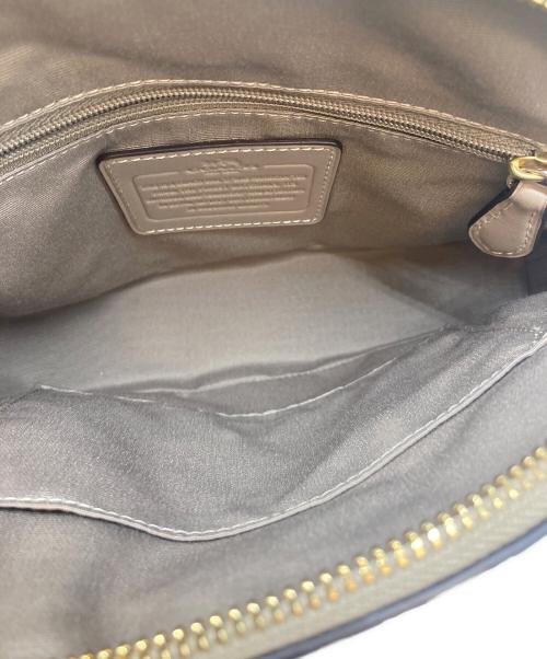 COACH（コーチ）COACH (コーチ) シグネチャー 2WAY ハンドバッグ ベージュの古着・服飾アイテム