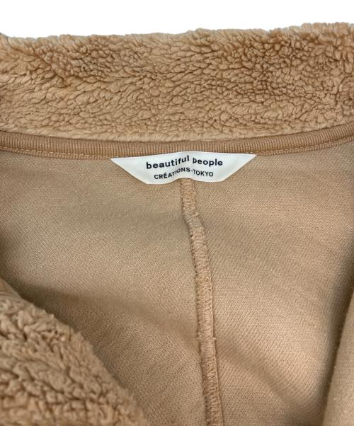 beautiful people（ビューティフルピープル）beautiful people (ビューティフルピープル) cotton garment dye boa blouson ベージュ サイズ:SIZE 38の古着・服飾アイテム