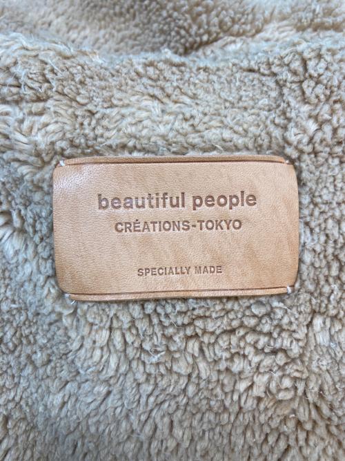 beautiful people（ビューティフルピープル）beautiful people (ビューティフルピープル) cotton garment dye boa blouson ベージュ サイズ:SIZE 38の古着・服飾アイテム