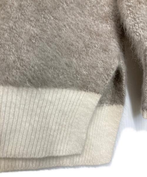 UNITED ARROWS（ユナイテッドアローズ）UNITED ARROWS (ユナイテッドアローズ) フォックスカシミヤ クルーネック ニット ベージュ サイズ:-の古着・服飾アイテム