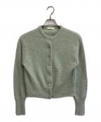 SHIPSシップス）の古着「フォックス クルーネック ニット カーディガン」｜グリーン