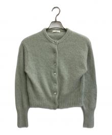 SHIPS（シップス）の古着「フォックス クルーネック ニット カーディガン」｜グリーン