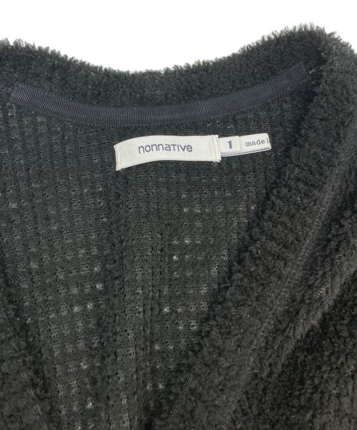 nonnative（ノンネイティブ）nonnative (ノンネイティブ) DWELLER CARDIGAN POLY FLEECE POLARTEC ALPHA DIRECT ブラック サイズ:SIZE 1の古着・服飾アイテム