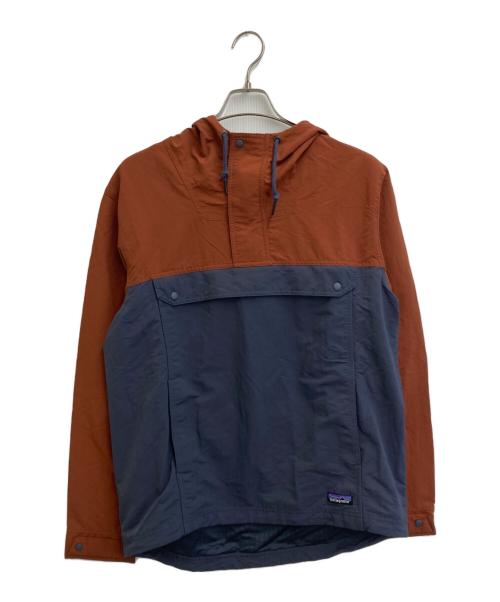 Patagonia（パタゴニア）Patagonia (パタゴニア) Isthmus Anorak オレンジ×グレー サイズ:SIZE Mの古着・服飾アイテム