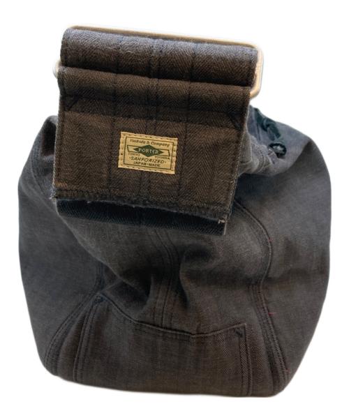 PORTER（ポーター）PORTER (ポーター) SANFORIZED HERRINGBONE  SHOULDER BAG ブラウンの古着・服飾アイテム