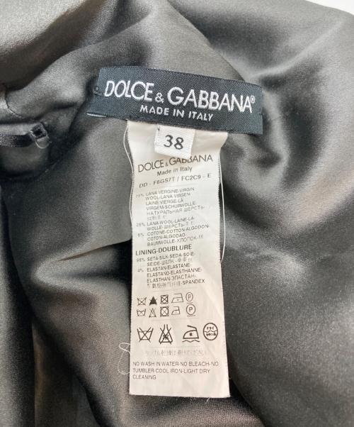 DOLCE & GABBANA（ドルチェ＆ガッバーナ）DOLCE & GABBANA (ドルチェ＆ガッバーナ) ツイードキリカエワンピース グレー サイズ:SIZE 38の古着・服飾アイテム