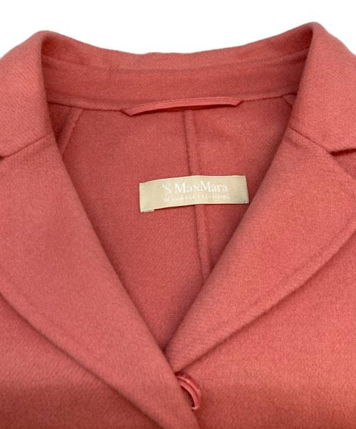 'S Max Mara（エスマックスマーラ）'S Max Mara (エスマックスマーラ) ウールコート ピンク サイズ:SIZE 36の古着・服飾アイテム