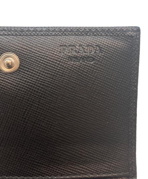 PRADA（プラダ）PRADA (プラダ) サフィアーノ 名刺入れ ブラックの古着・服飾アイテム