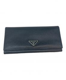 PRADA（プラダ）の古着「サフィアーノ 長財布」｜ブラック
