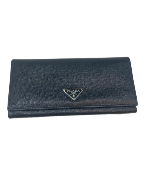 PRADA（プラダ）PRADA (プラダ) サフィアーノ 長財布 ブラックの古着・服飾アイテム