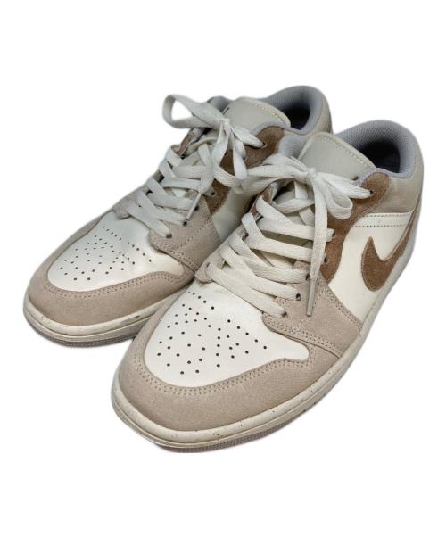 NIKE（ナイキ）NIKE (ナイキ) Air Jordan 1 Low ベージュ×ホワイト サイズ:SIZE 26.5cmの古着・服飾アイテム