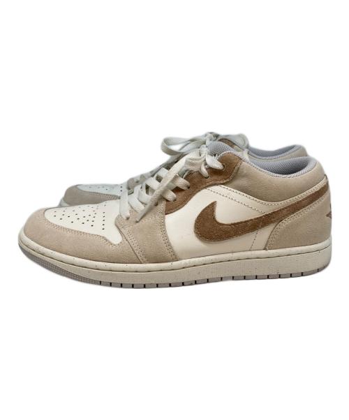NIKE（ナイキ）NIKE (ナイキ) Air Jordan 1 Low ベージュ×ホワイト サイズ:SIZE 26.5cmの古着・服飾アイテム
