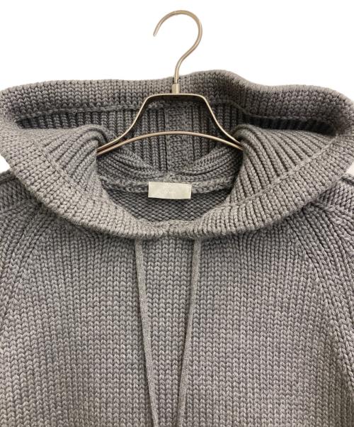 DIOR HOMME（ディオール オム）DIOR HOMME (ディオール オム) クリス期 コードニットパーカー グレー サイズ:Sの古着・服飾アイテム