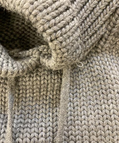 DIOR HOMME（ディオール オム）DIOR HOMME (ディオール オム) クリス期 コードニットパーカー グレー サイズ:Sの古着・服飾アイテム