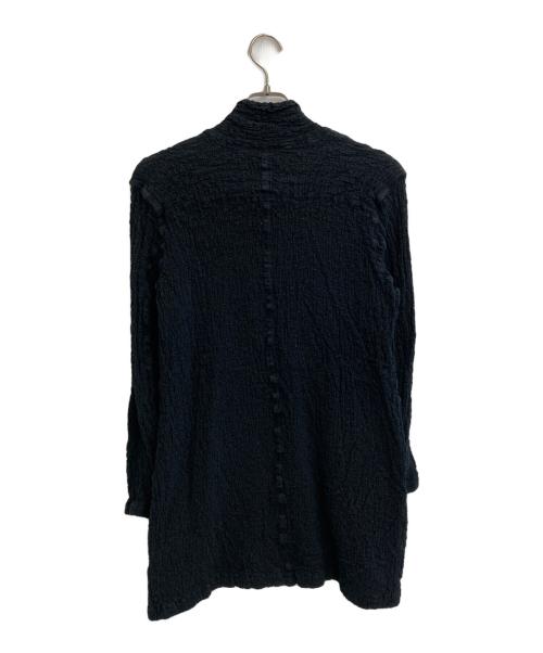 me ISSEY MIYAKE（ミーイッセイ ミヤケ）me ISSEY MIYAKE (ミーイッセイ ミヤケ) ワッシャー加工ジップジャケット ブラック サイズ:SIZE Freeの古着・服飾アイテム
