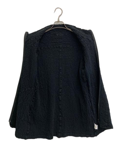 me ISSEY MIYAKE（ミーイッセイ ミヤケ）me ISSEY MIYAKE (ミーイッセイ ミヤケ) ワッシャー加工ジップジャケット ブラック サイズ:SIZE Freeの古着・服飾アイテム