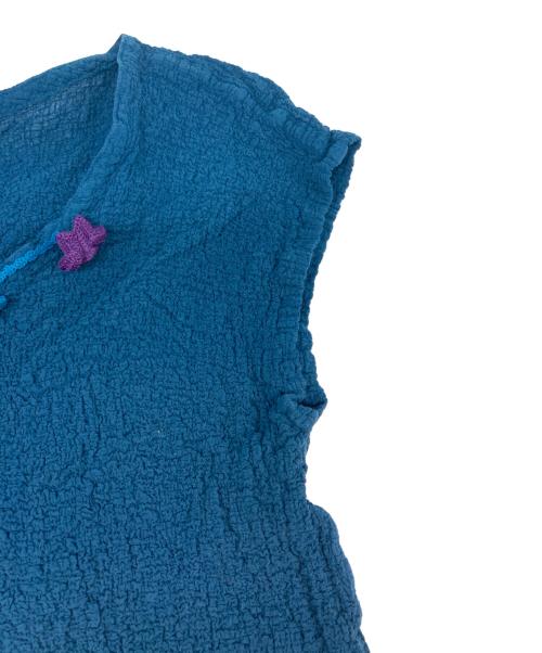 me ISSEY MIYAKE（ミーイッセイ ミヤケ）me ISSEY MIYAKE (ミーイッセイ ミヤケ) ワッシャー加工ノースリーブワンピース ネイビー サイズ:SIZE Freeの古着・服飾アイテム