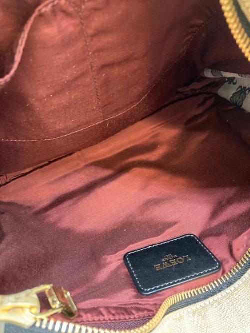 LOEWE（ロエベ）LOEWE (ロエベ) アナグラムショルダーバッグ ブラック×ライトグレーの古着・服飾アイテム