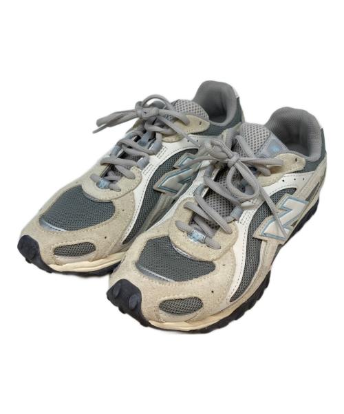 NEW BALANCE（ニューバランス）NEW BALANCE (ニューバランス) ローカットスニーカー グレー×ベージュ サイズ:SIZE 25cmの古着・服飾アイテム