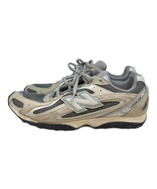 NEW BALANCE（ニューバランス）NEW BALANCE (ニューバランス) ローカットスニーカー グレー×ベージュ サイズ:SIZE 25cmの古着・服飾アイテム