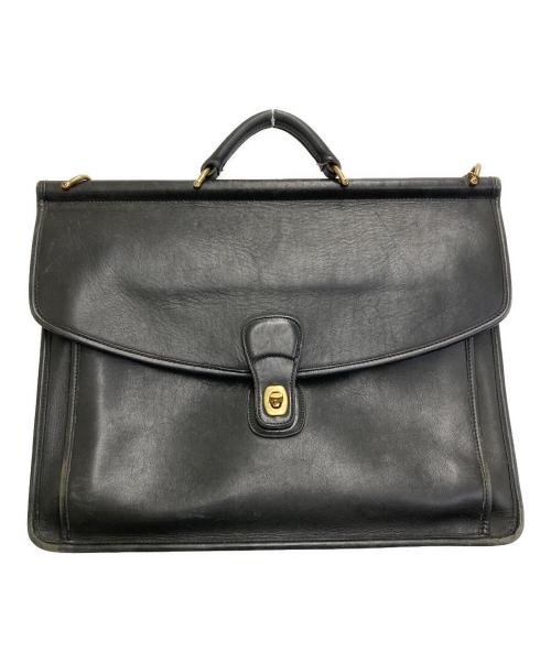 COACH（コーチ）COACH (コーチ) 2WAYレザーブリーフケース ブラックの古着・服飾アイテム