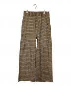YUKI HASHIMOTOユウキハシモト）の古着「TWISTED TROUSERS」｜ブラウン