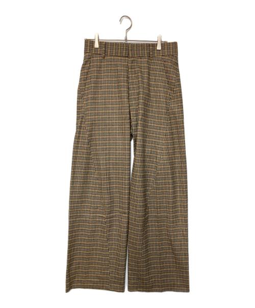 YUKI HASHIMOTO（ユウキハシモト）YUKI HASHIMOTO (ユウキハシモト) TWISTED TROUSERS ブラウン サイズ:46の古着・服飾アイテム