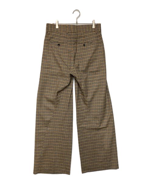 YUKI HASHIMOTO（ユウキハシモト）YUKI HASHIMOTO (ユウキハシモト) TWISTED TROUSERS ブラウン サイズ:46の古着・服飾アイテム