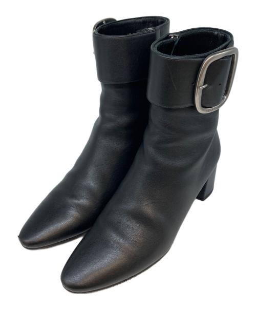 Saint Laurent Paris（サンローランパリ）Saint Laurent Paris (サンローランパリ) Leather Joplin Buckle Ankle Boots レザー ジョプリン バックル アンクルブーツ ブラック サイズ:SIZE 36の古着・服飾アイテム