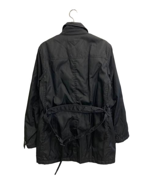 PRADA（プラダ）PRADA (プラダ) ナイロンステンカラーコート ブラック サイズ:SIZE 50の古着・服飾アイテム