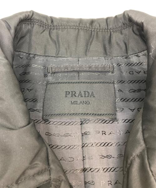 PRADA（プラダ）PRADA (プラダ) ナイロンステンカラーコート ブラック サイズ:SIZE 50の古着・服飾アイテム