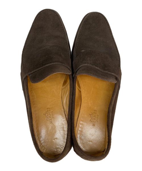 HERMES（エルメス）HERMES (エルメス) エヴリンローファー ブラウン サイズ:SIZE 40の古着・服飾アイテム
