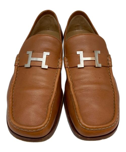 HERMES（エルメス）HERMES (エルメス) コンスタンス レザーローファー ブラウン サイズ:SIZE 40の古着・服飾アイテム