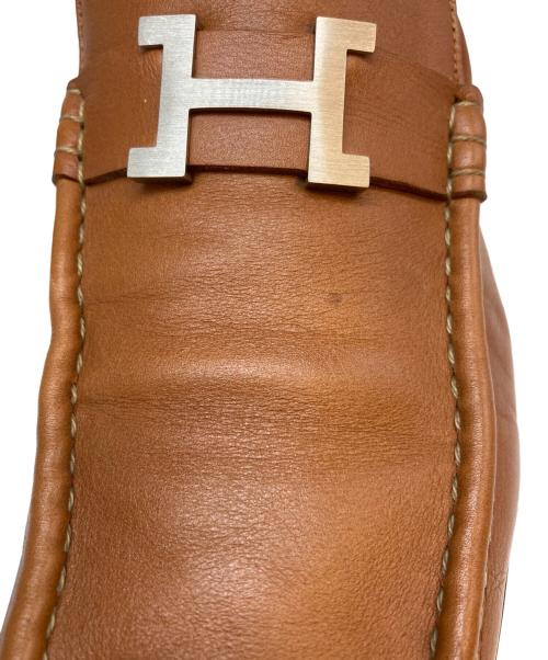 HERMES（エルメス）HERMES (エルメス) コンスタンス レザーローファー ブラウン サイズ:SIZE 40の古着・服飾アイテム