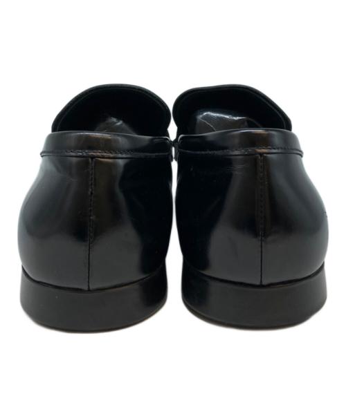 PRADA（プラダ）PRADA (プラダ) スクエアトゥローファー ブラック サイズ:SIZE 6の古着・服飾アイテム