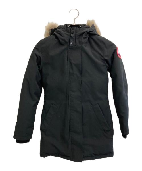 CANADA GOOSE（カナダグース）CANADA GOOSE (カナダグース) VICTORIA ヴィクトリア ダウンコート ブラック サイズ:SIZE 2XSの古着・服飾アイテム